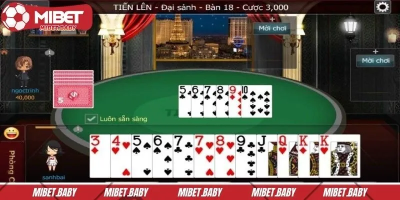 Mỗi ván gồm từ hai đến bốn người, dùng trọn bộ bài gồm 52 lá