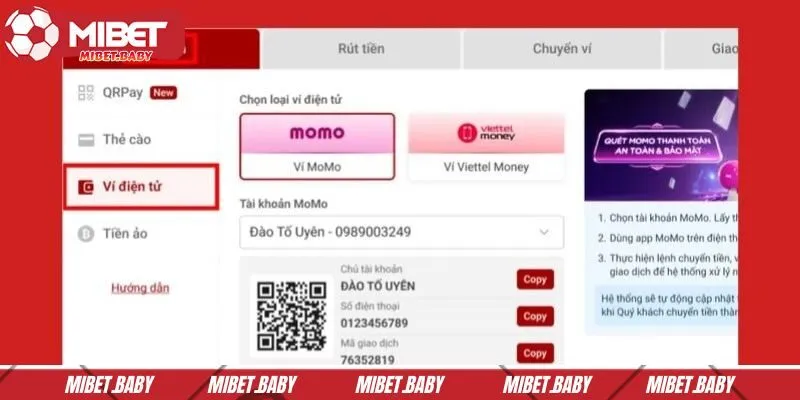 Nạp tiền nhanh chóng để bắt đầu trải nghiệm đỉnh cao 